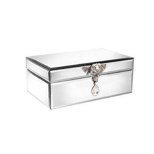 NWT mirror jewelry box with brooch elephant